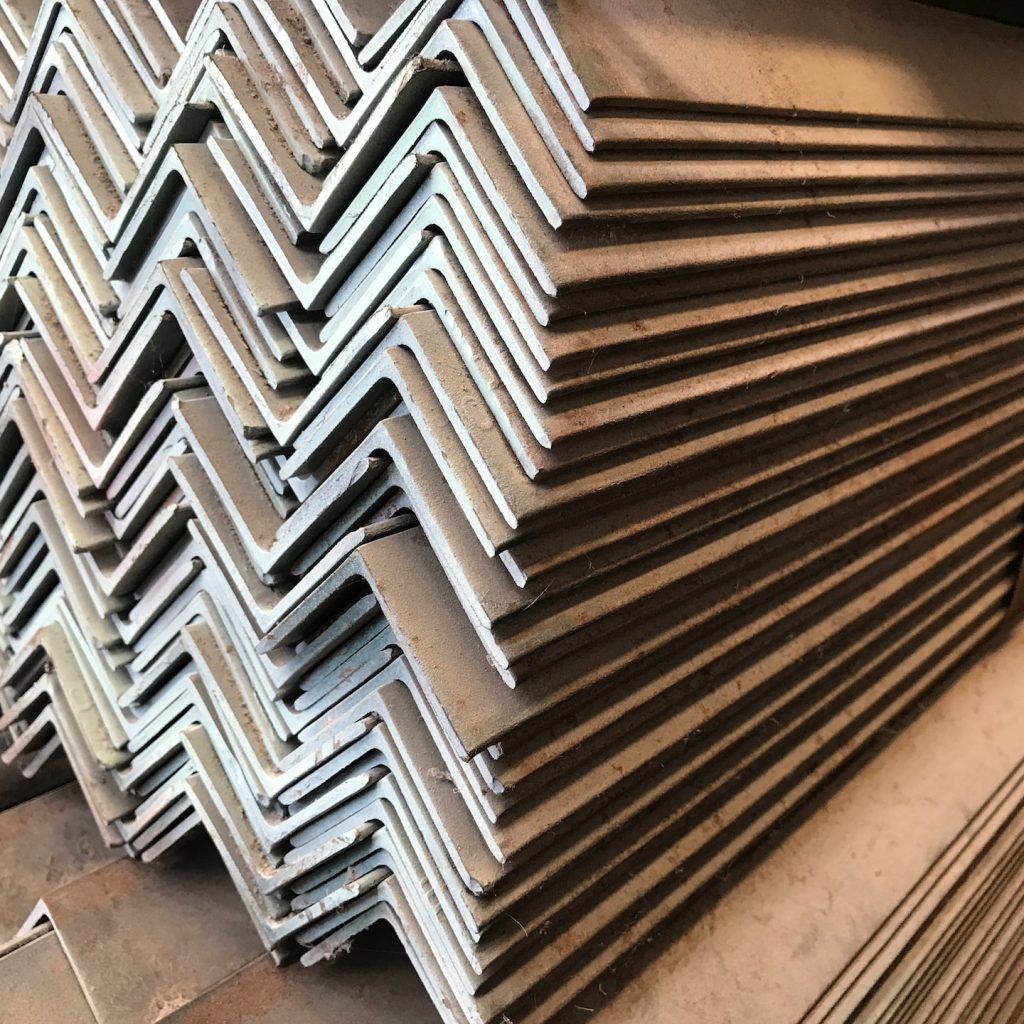 Stacks of metal sheet